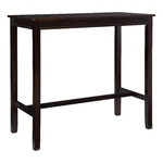 Linon Claridge Rubberwood 42" Bar Height Pub Table Walnut Brown Finish. Fixed Price $182.99.