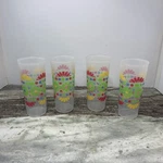 Set Of 4 Tupperware 16OZ Multicolored Cups 5107A-3. Fixed Price $8.99.
