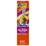 Hefty Slider Gallon Storage Bags 15 Count Bpa Free Heavy Duty Food. Fixed Price $7.29.