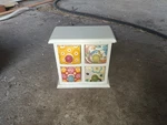 Pioneer Woman 4-DRAWER Wood Floral Spice & Tea Box Organizer. Fixed Price $35.00.
