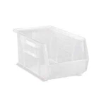 12 Pack Quantum QUS240CL Clear Stack & Hang Bins, 8-1/4" W X 14-3/4" D 7". Fixed Price $206.51.