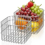 2 Pack Stainless Steel Wire Fruit Basket, 5.3 X 4 Kitchen Countertop.... Fixed Price $28.39.