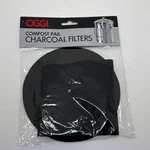 (new) Oggi Charcoal Filters For Countertop Compost Pails #7320, 7700. Set Of. Fixed Price $12.95.