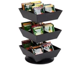 Mind Reader Black Countertop 3 Tier Tea Bag Carousel-coffee Station Organizer. Fixed Price $22.00.