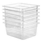 Eggkitpo Half Size Food Containers 6 Pack Inch Deep Hotel Pan Clear Bpa Free. Fixed Price $111.05.