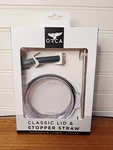 Orca Chaser Lid Set 27 Oz Classic Stainless Steel Straw Silicone Stopper Clear. Fixed Price $9.95.