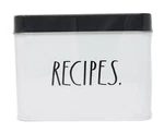 Rae Dunn Tin Container Boutique Recipes Box With 24 Cards & 9 Tabbed Dividers. Fixed Price $59.99.