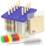 Usa Bpa Frozen Popsicle Molds, Ice Cream Maker Freezer Tray Fruit Kit. Fixed Price $29.99.