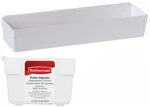 Rubbermaid 2912 Drawer Organizer 12X3X2 White Plastic Rectangular Tray Bins New. Fixed Price $11.49.