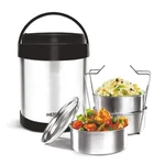 Milton Royal 3 Insulated Steel Tiffin Box, 1.8 Plain. Fixed Price $51.69.