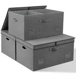 Graciadeco 75 Quarts Extra Large Decorative Storage Bins With Lids, 3 Packs G.... Fixed Price $86.37.