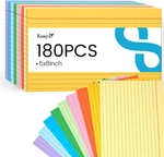 180PCS Large Colored Index Cards, 5X8 Inch Lined Neon Flash. Fixed Price $19.42.
