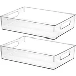Clear Plastic Storage Bins, Perfect For Kitchen Organization Pantry Organi.... Fixed Price $43.32.