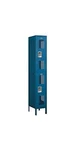 Salsbury Double Tier 12IN Wide 6FT High 18IN Deep Vented Metal Locker Blue. Fixed Price $369.03.
