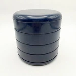 Vintage Interdesign Blue Swivel Organizer Box Jewelry Trinket Lid. Fixed Price $69.99.