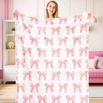 Jarthenaamcs Pink Fuzzy Blanket Watercolor Bowknot 50 X 60 Inch,. Fixed Price $23.23.