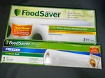 3 Rolls !! Foodsaver Packaging Roll- 2PK 11"X18' & 16 New Sealed. Fixed Price $29.00.
