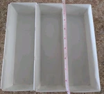 3 Rubbermaid Vintage Interlocking Drawer Organizers 2915 X. Fixed Price $29.99.