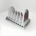 Portmeirion Pomona Toast Rack Red Currant British Ceramic Napkin Letter Holder. Fixed Price $10.00.