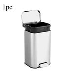 Home 3.2 Gal Step Pedal Trash Can Stainless Kitchen Garbage With Lid. Fixed Price $35.14.