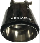 Netami NT-2551 2.5 Inlet To 4 Outlet Carbon Fiber Exhaust Tip Matte Polished. Fixed Price $49.11.
