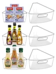 Jeisslia Lazy Cabinet Organizer Bins For 26" Susan- Pack, Clear. Fixed Price $62.05.