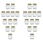 2OZ Glass Jar With Gold Lid For Honey Jam Spice Pack Of 24 Sets. Fixed Price $26.20.