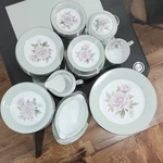 Noritake Porcelain Cascade 5321 Dinner Set Japan Floral Fine China Plates Cups. Fixed Price $159.50.