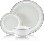 Porglaze 12-PIECE Porcelain Chip And Scratch Resistant Round Dinnerware Set, Pla. Fixed Price $41.39.