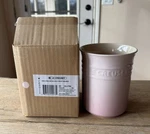 Le Creuset Stoneware 1 Liter Utensil Crock Holder Shell Pink. Fixed Price $54.99.