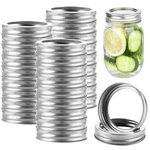 Loyorty 50PCS 70MM Regular Mouth Canning Rings, Silver Mason Jar. Fixed Price $27.83.