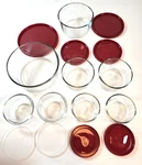 Anchor Hocking 16-PIECE Food Sorage Set With Cherry Snugfit Lids **new Box**. Fixed Price $14.99.