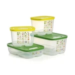 Food Storage Container Set 4 Piece Fridgesmart Green Tupperware 179673 Safe. Fixed Price $154.99.
