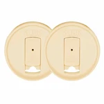 Mason Jar Drink Lid, Regular Mouth, Usa Made, Butter, Pack Of 2. Fixed Price $28.09.