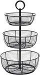 Round Wrap 3-TIER Metal Floor Standing Fruit/home Storage Basket, Easy Assembly,. Fixed Price $57.86.