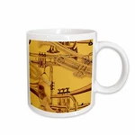 3DROSE Music Trumpet Background Mug. Fixed Price $17.99.