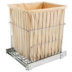 Rev-a-shelf 20'' Pullout Wire Basket Clothes Hamper, Chrome, HRV-1520 Cr. Fixed Price $188.99.