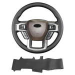 Hand Sewn Steering Wheel Cover,fit Ford F-150 2015-2020/F-250 F-350 F-450.... Fixed Price $56.37.