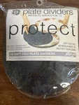 Richards Homewares 48 Soft Felt Plate Dividers #1701 Protects China Service New. Fixed Price $24.99.