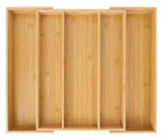 Utoplike Bamboo Expandable Kitchen Drawer Organizer, Adjustable Utensil Holde.... Fixed Price $58.99.