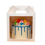Gretel 10-PACK 8X8X8 Inch Box For Tall Cakes With Window Handle Di.... Fixed Price $66.85.