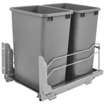 35 Qt Pull Out Kitchen Trash Can Double Bin Container With Soft-close Slides. Fixed Price $298.56.