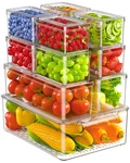 Kemethy 11 Pack Refrigerator Organizers And Storage, Stackable Fridge Organiz.... Fixed Price $39.84.