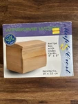 Vintage Winsome Wood Small Recipe Box With 100 Cards 4X6 Dividers - Solid Maple. Fixed Price $39.00.
