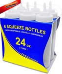 New Star Foodservice 24 Oz Clear Squeeze Bottle, Wide Mouth, Ounces,. Fixed Price $37.79.