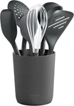 Zyliss 7PC Utensil Set W/ Storage Tube, Eco Handles, Gray, Dishwasher Safe. Fixed Price $66.49.