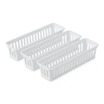 Mainstays Set Of Drawer Storage Narrow Utility Baskets, 10.3" X 3.1" 2.4". Fixed Price $9.15.