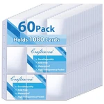 60 9 Pocket Card Sleeves Binder Sheets Holds Pack, Hd Transparent. Fixed Price $15.66.