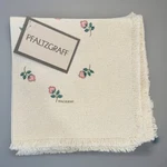 Pfaltzgraff April Cloth Napkins Pink Rose Buds Cream Fringe Of 8 Brand New. Fixed Price $19.60.