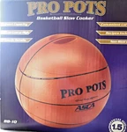 Pro Pots Basketball Slow Cooker 1.5 Qt Tailgate Party March Madness, BB-10, New. Fixed Price $27.79.